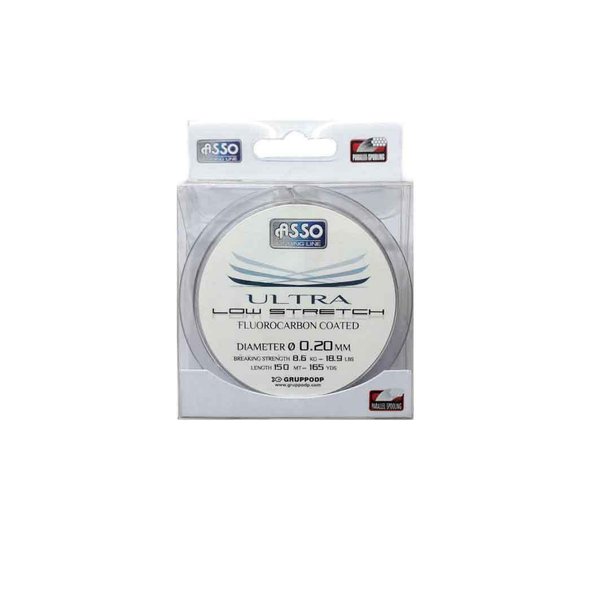 Fluorocarbon Coated ASSO Ultra Low Stretch 0,20mm. 150m.