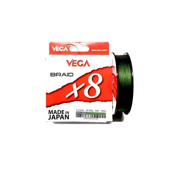 Sedal trenzado Vega Braid X8 0.35 mm. 300 m.