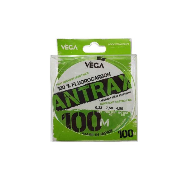 Sedal 100 % fluorocarbono Vega Antrax 0.23mm.