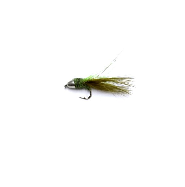 Streamers Trout Bullet Head Silver Olive