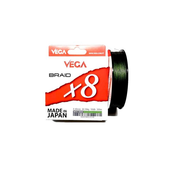 Sedal trenzado Vega Braid X8 0.40 mm. 300 m.