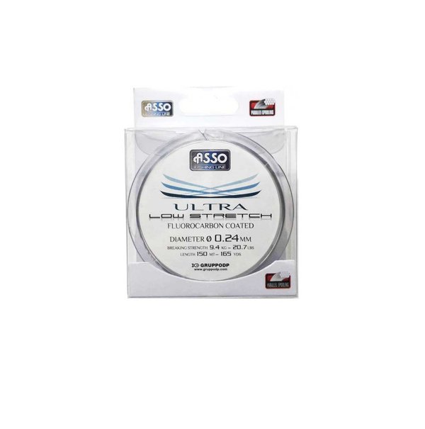 Fluorocarbon Coated ASSO Ultra Low Stretch 0,24mm. 150m.