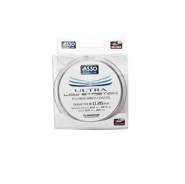 Fluorocarbon Coated ASSO Ultra Low Stretch 0,26mm. 150m.