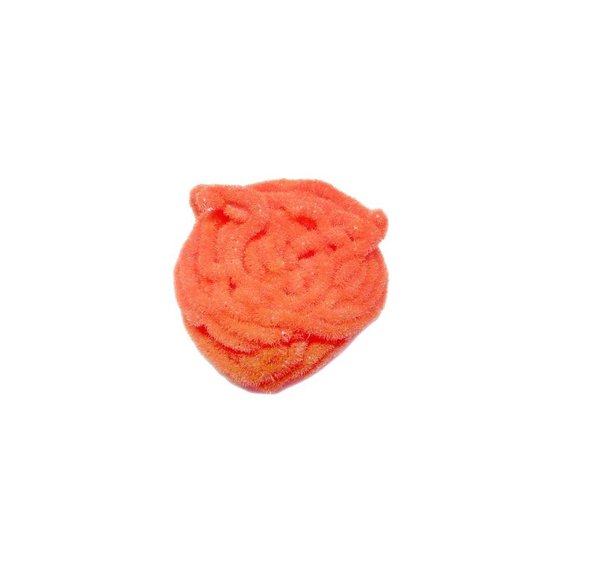 Chenille Trilobal el Piscator fino color naranja fuego